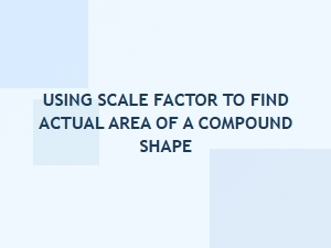 Finding Actual Area with a Scale Factor